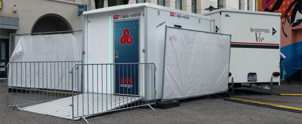 Behinderten-Toiletten bei der Veranstaltung, Foto: Bernd Kittendorf, 2025
